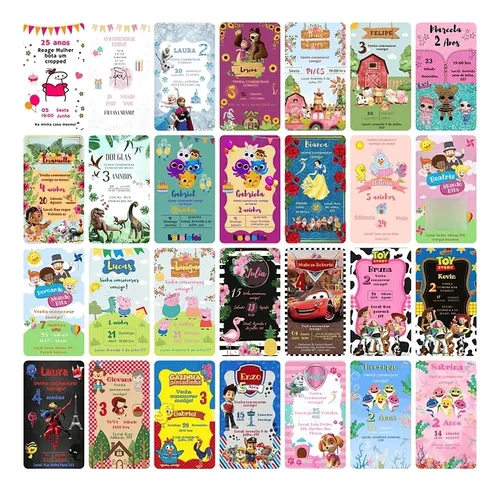 Pack Canva Convites Digitais 500 Artes Editáveis