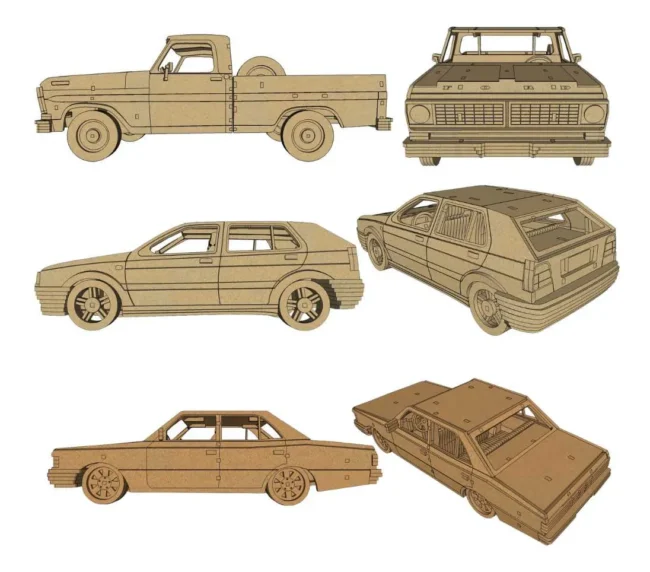 Pacote +300 Vetores Carros + Caminhões + Extras Cnc – Router