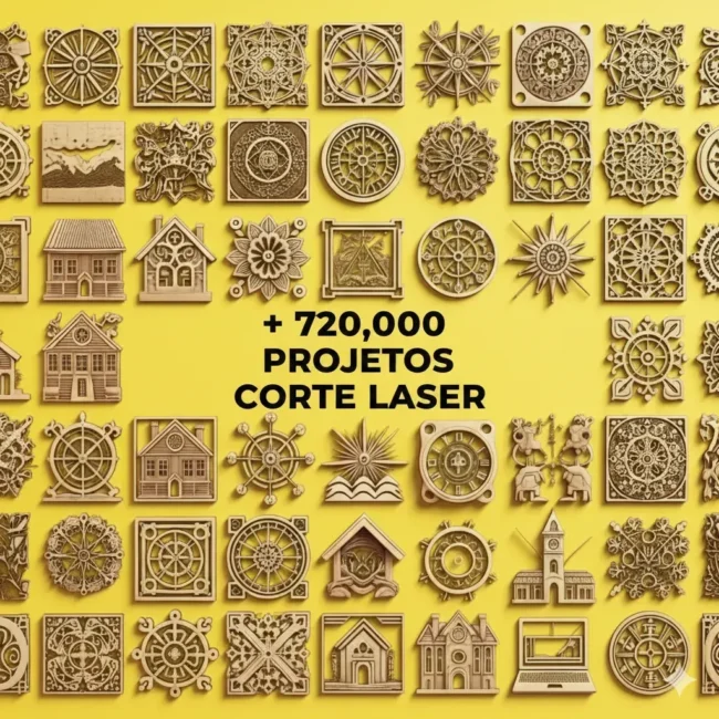 Pacote 720 Mil Vetores Corte Laser