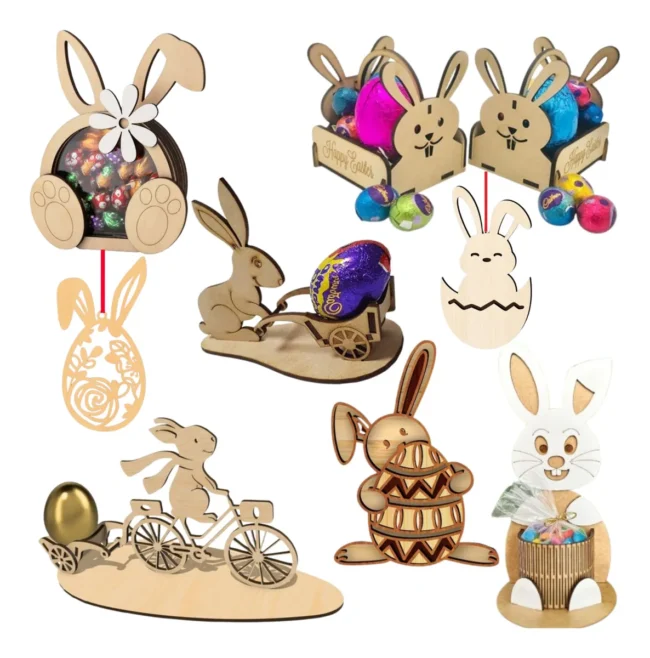 Combo Arquivos Vetores Páscoa Corte Laser Mdf + Brindes