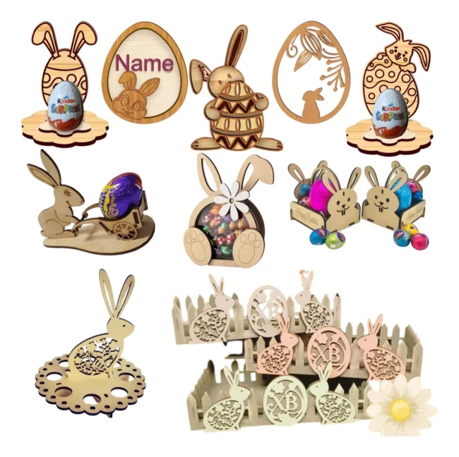 Combo Arquivos Vetores Páscoa Corte Laser Mdf + Brindes