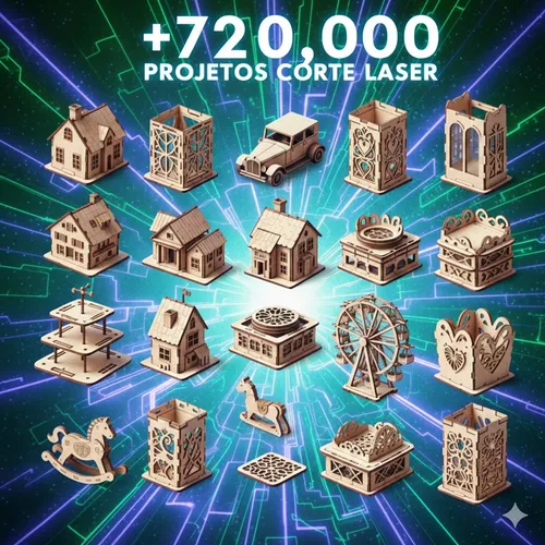 Pacote +720 Mil Vetores Corte Laser Mdf, Router, Cnc