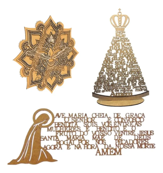 Kit Vetores Religiosos Eucaristia Batizado Corte Laser Mdf