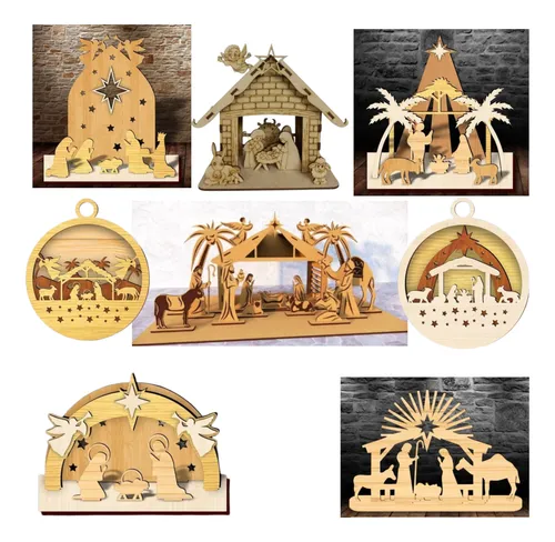 Arquivos Natal Pacote Corte Laser Mdf Vetores+ Brindes