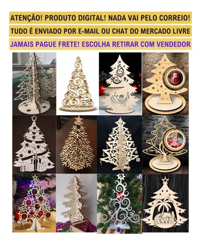 Arquivos Natal Pacote Corte Laser Mdf Vetores+ Brindes
