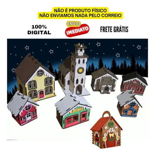 Arquivos Natal Pacote Corte Laser Mdf Vetores+ Brindes