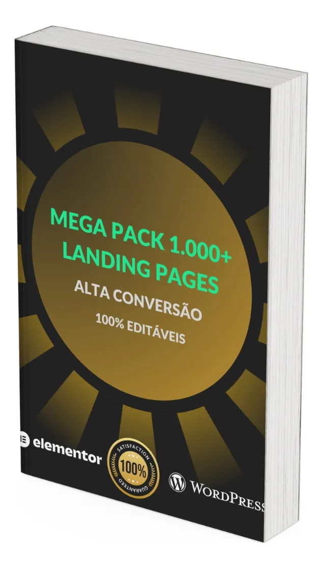 Mega Pack De 1.000+ Landing Pages 100% Editáveis + Bônus