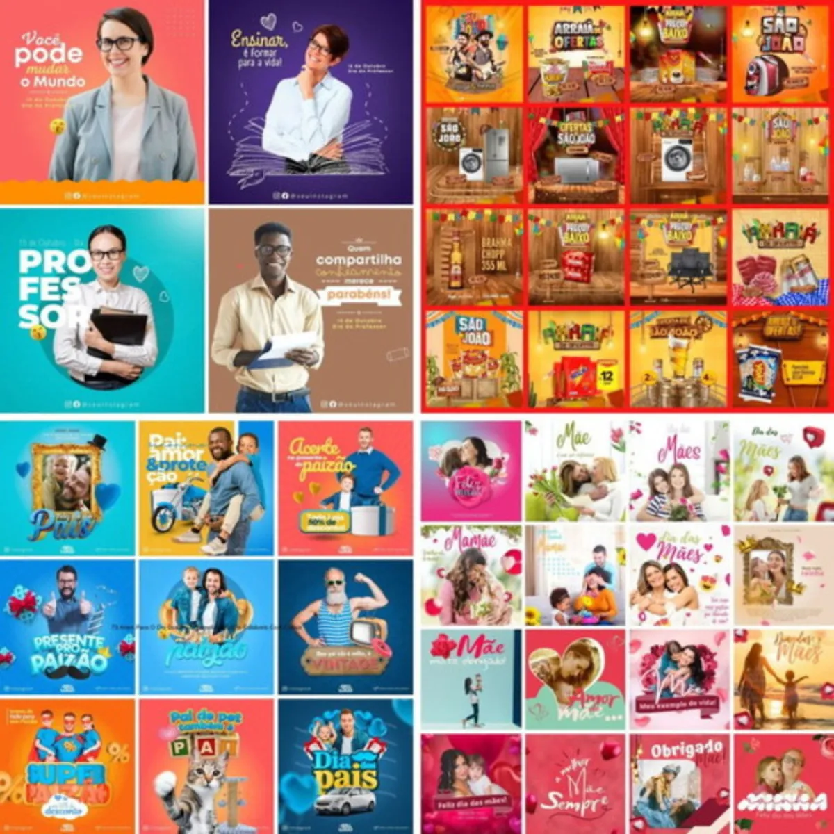 Pack Canva: +100 Mil Artes Editáveis ( Links 100% On ) + Gif