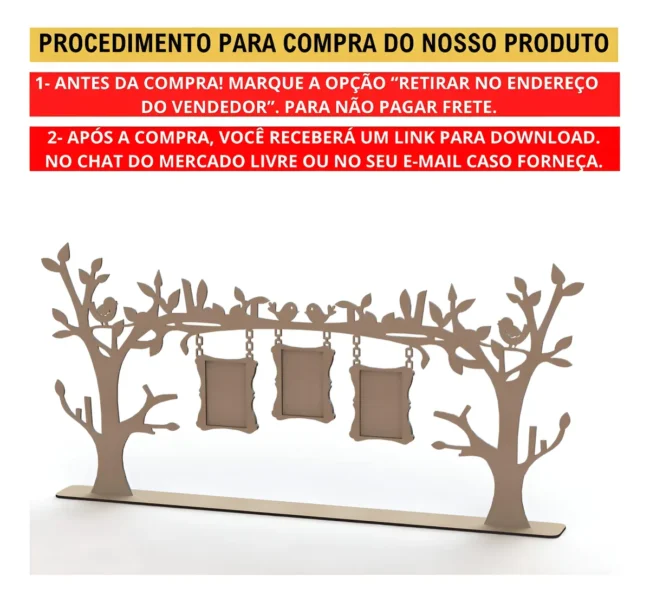 Pacote Arquivos Vetores Porta Retrato Mdf Corte Laser+brinde