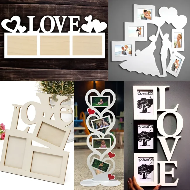 Pacote Arquivos Vetores Porta Retrato Mdf Corte Laser+brinde