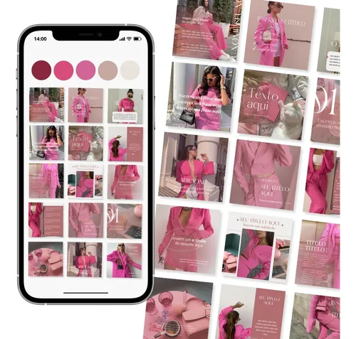 1300 Templates Sofisticados Pack Canva Design Feed Instagram