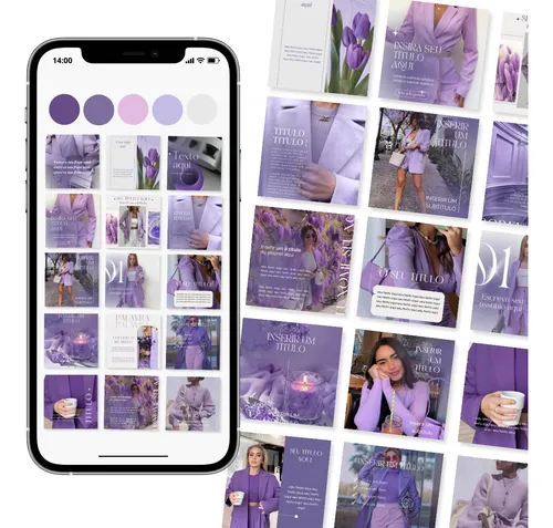 1300 Templates Sofisticados Pack Canva Design Feed Instagram