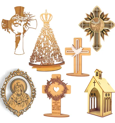 Combo Arquivos De Vetores Religioso Corte Laser Mdf+ Brindes