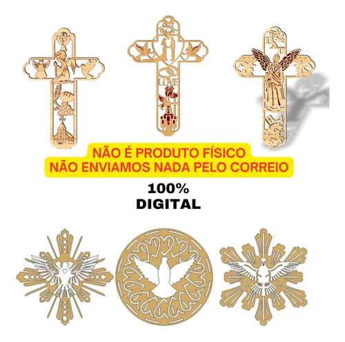 Combo Arquivos De Vetores Religioso Corte Laser Mdf+ Brindes