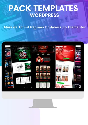 Pack 10 Mil Templates Sites Prontos WordPress Elementor