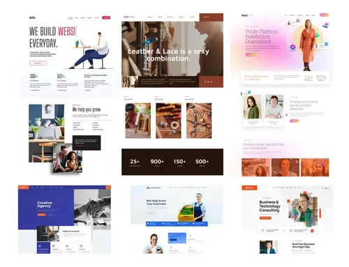 Pack 10 Mil Templates Sites Prontos WordPress Elementor