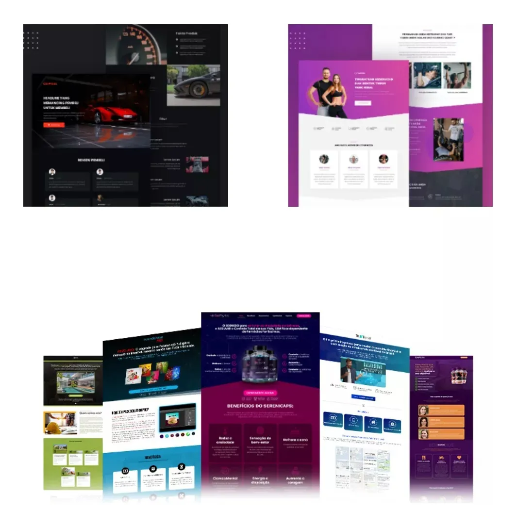 Super Pack +693 Templates Páginas De Vendas Elementor Editáv