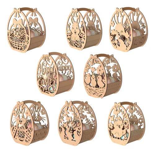 Arquivos Vetores Páscoa Coelhos Combo Corte Laser + Brindes