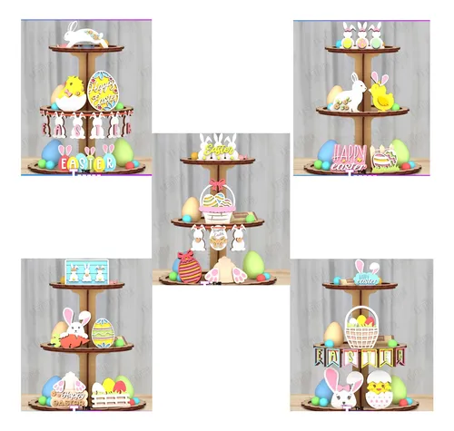 Arquivos Vetores Páscoa Coelhos Combo Corte Laser + Brindes