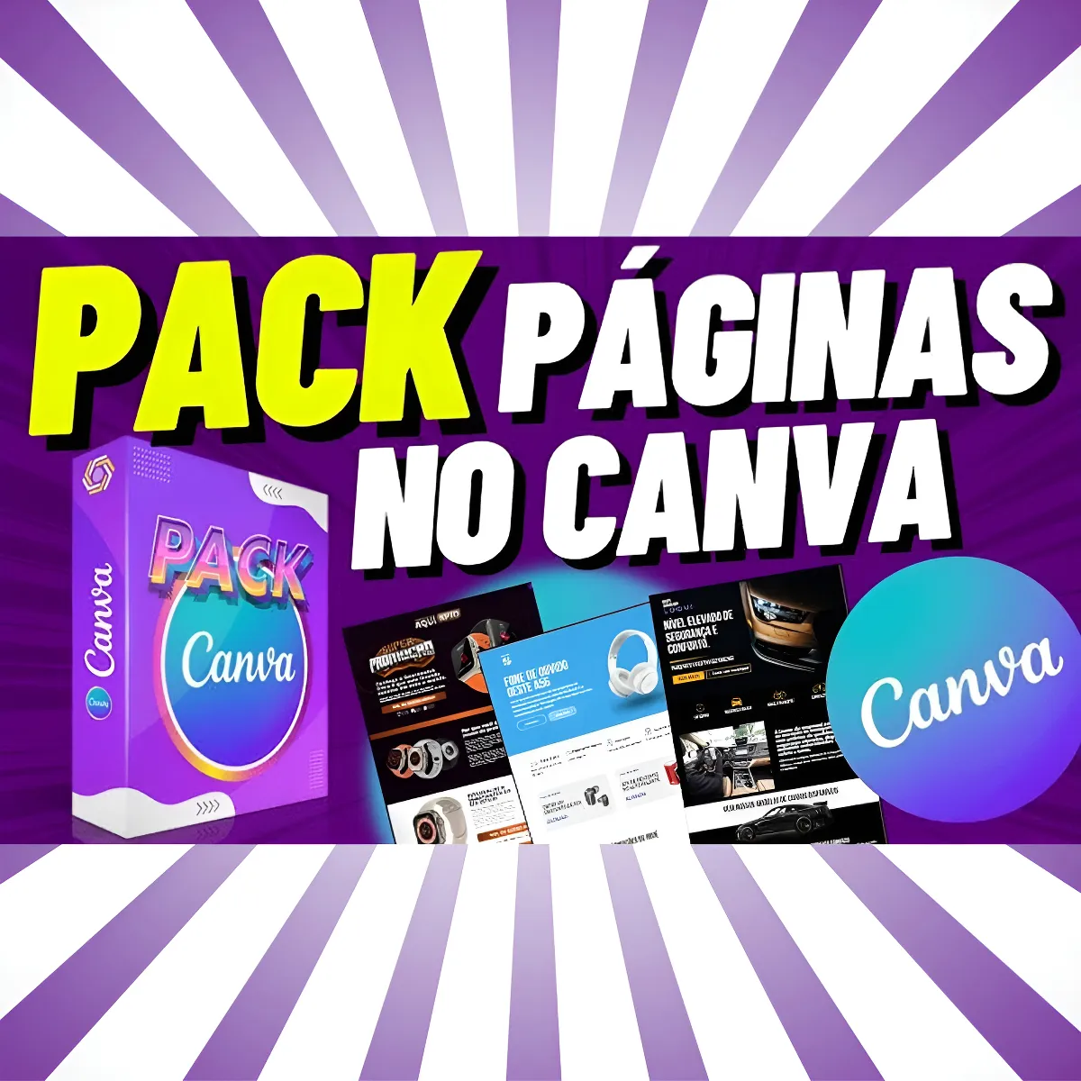 Templates Canva Páginas De Venda E Checkout+bônus Exclusivo
