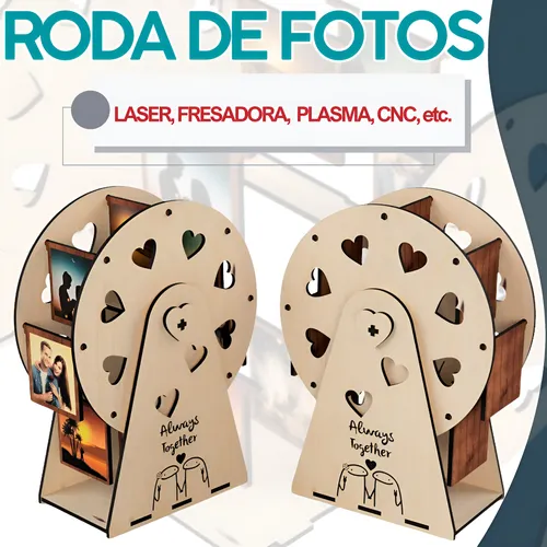 Vetor Roda Fotos CNC Laser