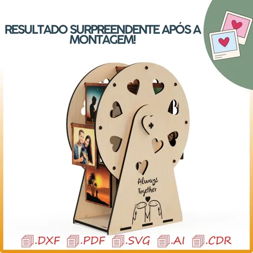 Vetor Roda Fotos CNC Laser