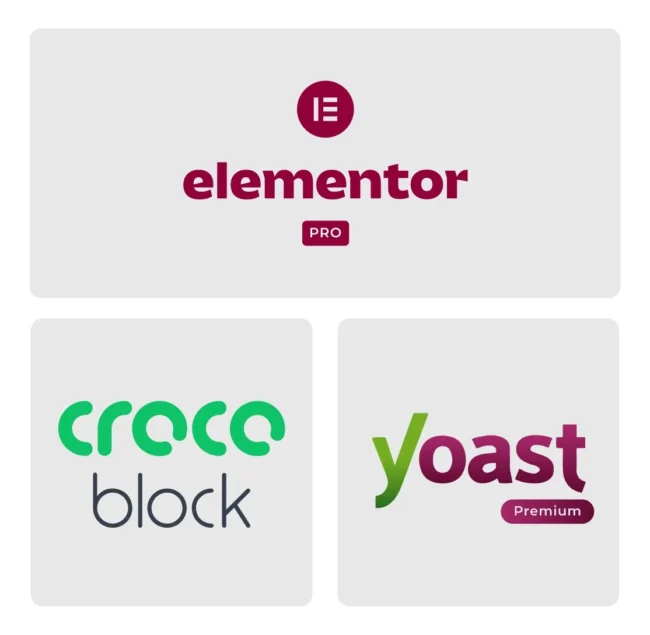 Kit Elementor Pro Crocoblock Yoast SEO Premium