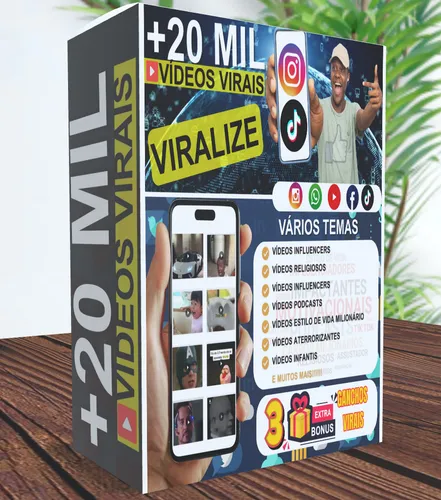 Kit 20Mil Videos TikTok Instagram