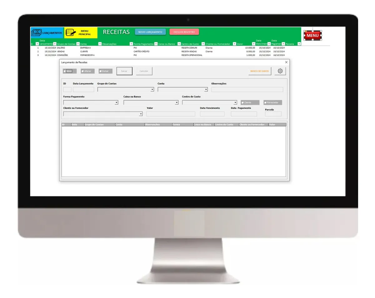 Controle Financeiro Fluxo Caixa 8Mil Planilhas