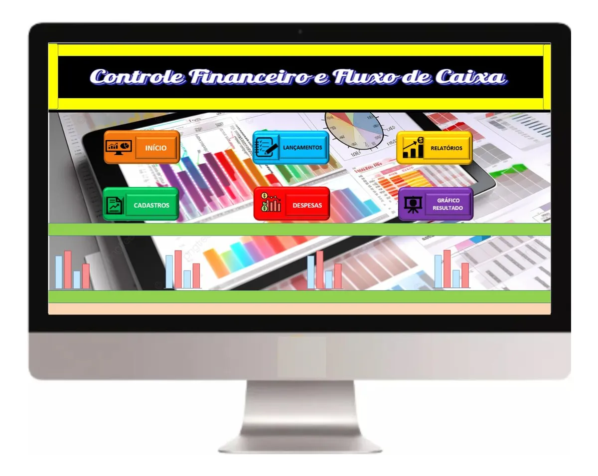 Controle Financeiro Fluxo Caixa 8Mil Planilhas