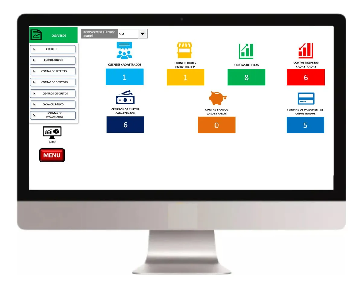 Controle Financeiro Fluxo Caixa 8Mil Planilhas
