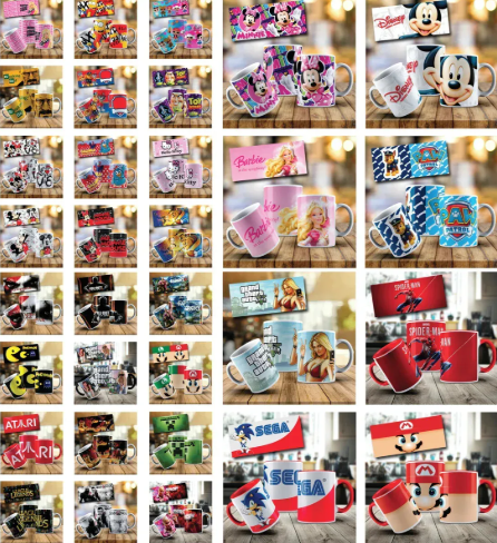 Pack 200 Mil Artes Para Sublimação Canecas 2026 Atualizado