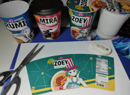 Guerreiras Do K-pop – Adesivo Para Cup Noodles