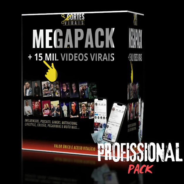 +15.000 Vídeos Cortes Virais + Brindes Quest + Entrega Rapida
