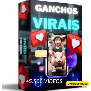 Pack +5.500 De Ganchos + Cortes Virais P/ Redes Sociais + Bq