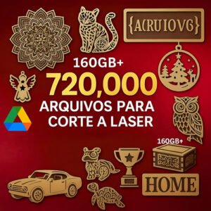Pacote 720 Mil Vetores Arquivos Corte Laser Mdf, Router, Cnc