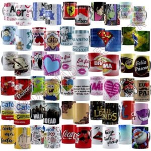 Pack 99 Mil Artes Para Sublimação Canecas 80+ Temas 2023