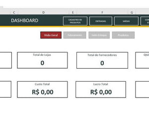 Planilha Para Distribuidoras Entrada E Saída E Fluxo De Caixa