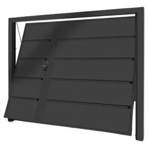 Manual De Fabricação Portão Basculante + Fotos De Modelos Cor Preto super preço baixo