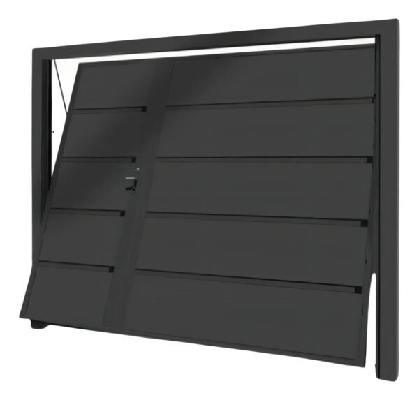 Manual De Fabricação Portão Basculante + Fotos De Modelos Cor Preto super preço baixo