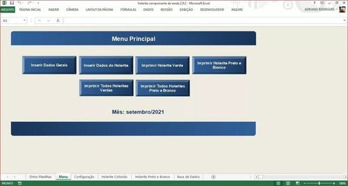 Modelo Holerite Comprovante De Renda Editável