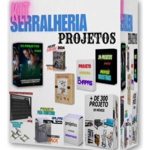 Kit Serralheria Projetos, O Mais Completo Do Ml + Brindes