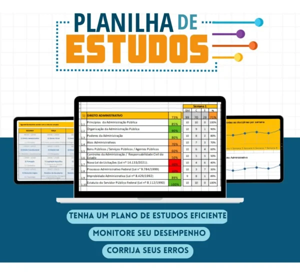 Planilha Para Organização E Controle De Estudos