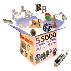 Pack com 55mil Arquivos Projeto de Corte CNC Laser Router Plasma Digital HJ PROJETOS