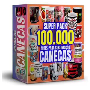 Mega Pack 25.000 Artes Para Canecas Sublimação + Bônus