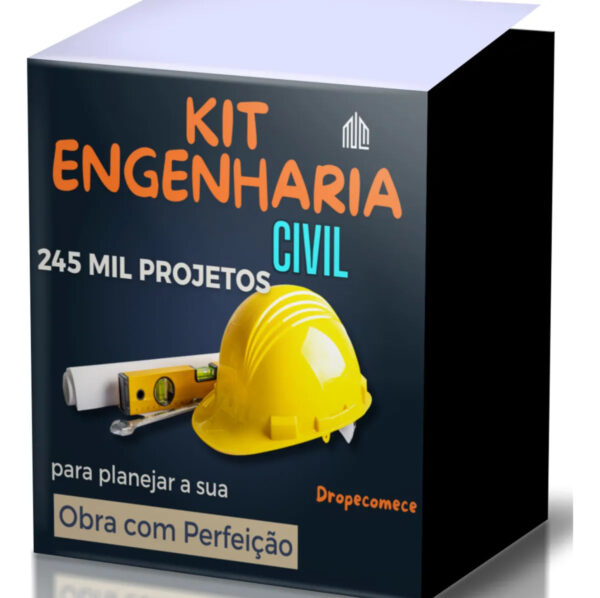 Kit Engenharia Civil 245 Mil Projetos Prontos Casa – Baixa