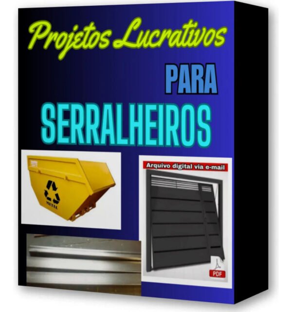 Super Pack Projetos Serralheria Móvel Industrial + Brindes