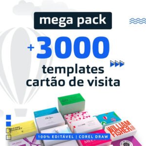 Ultra Pack +3000 Cartão De Visita Arte Final Modelos Vetor