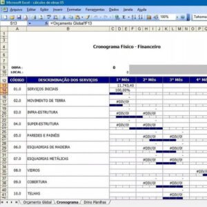 Planilha Para Cálculo De Materiais De Construção