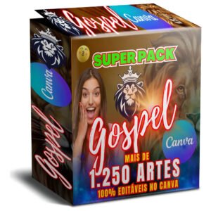 Pack Canva +1.000 Artes Imagens Gospel Cristãs Editáveis